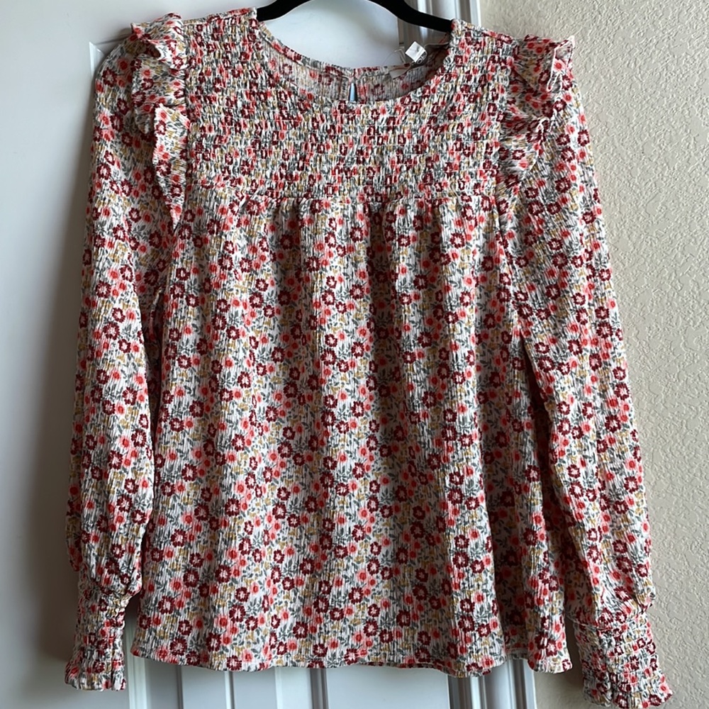 NWT Loft Petite LS blouse